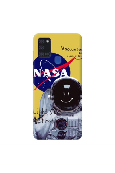 Other Samsung A21S Vacuum State Yellow Colored Silicone TPU Θήκη