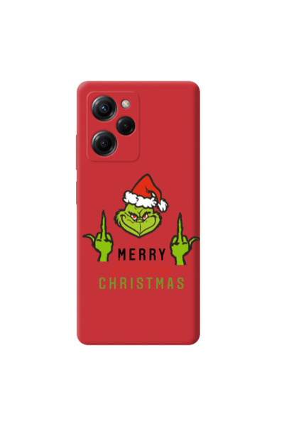 Other Xiaomi Poco X5 Pro Merry Christmas44 Red Colored Silicone TPU Θήκη