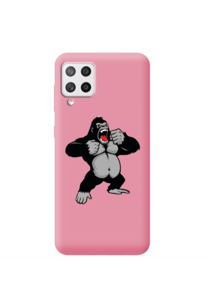 Other Samsung A42 5G Angry Gorilla2 Pink Colored Silicone TPU Θήκη