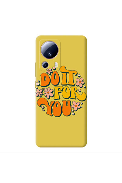 Other Xiaomi Mi 13 Lite Do it For You Yellow Colored Silicone TPU Θήκη