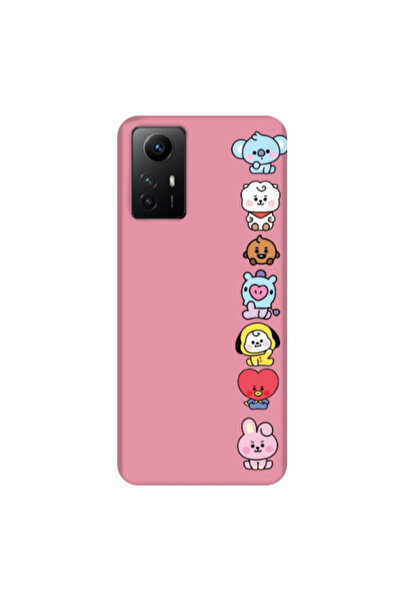 Other Xiaomi Redmi Note 12s Lovely animals Pink Colored Silicone TPU Θήκη