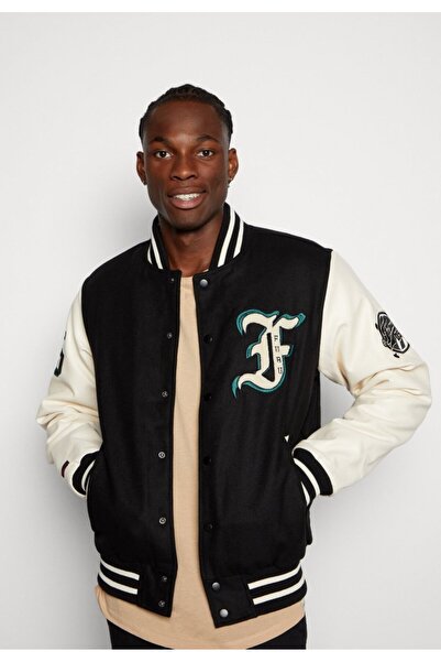 FUBU Geacă bărbați Tribal College Bomber Jacket, mărimea L.