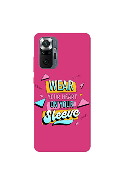 Other Xiaomi Redmi Note 10 Pro 4G Wear Your Heart Fuchsia Colored Silicone TP...