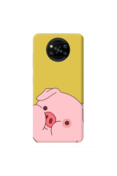Other Xiaomi Poco X3 /X3 Pro Piggy 2 Yellow Colored Silicone TPU Θήκη