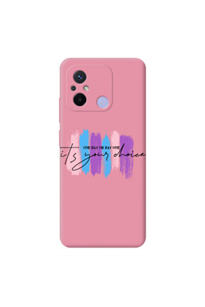 Other Xiaomi Redmi 12C One Day Or Day One Pink Colored Silicone TPU Θήκη