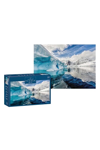 Interdruk Puzzle 1000 piese Around the World, Interdruk, Carton, Alb/Albastru