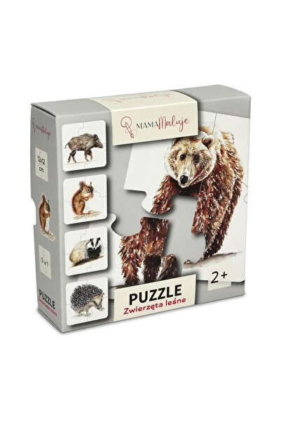 Mama Maluje Set 5 puzzle-uri clasice, Mama Maluje, 4 piese, 2 ani+