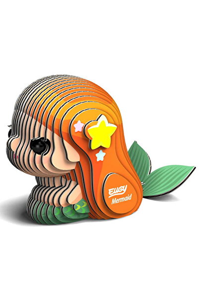 Eugy Puzzle 3D, Eugy, Model sirena, Portocaliu