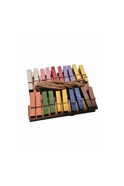MC Micostore Творчески аксесоари - дърво - класически кукички, цветни, 3.5см,...