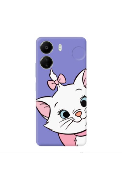 Other Xiaomi Redmi 13C I am here Purple Colored Silicone TPU Θήκη