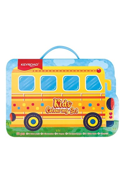 MC Micostore Coloring Top Bottom Set KR973015, 12x colored pencils, 8x marker...