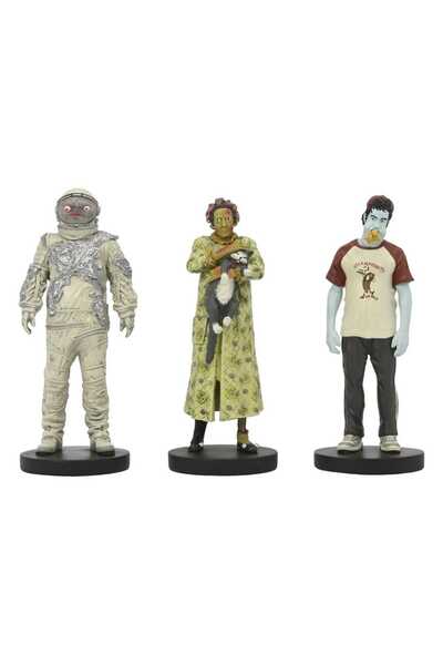 OEM Set figurine Beetlejuice: Spaceman, Zwyciezca Konkursu Hot-Dogow, Kociara...