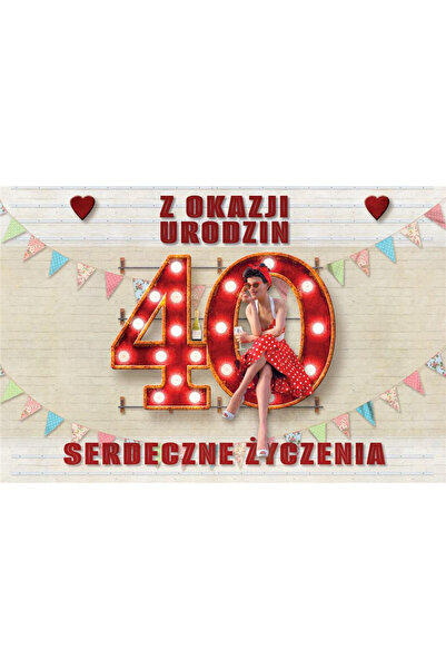 OEM Invitatii pentru a 40-a aniversare Trend – set de 10 buc. cu plicuri, 161...