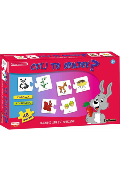 OEM Puzzle-uri educative Sellmar: Descoperă gusturile preferate ale animalelor