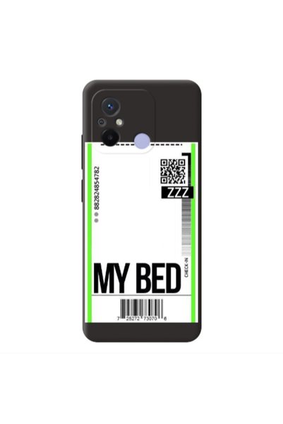 Other Xiaomi Redmi 12C My Bed ZZZ Black Colored Silicone TPU Θήκη
