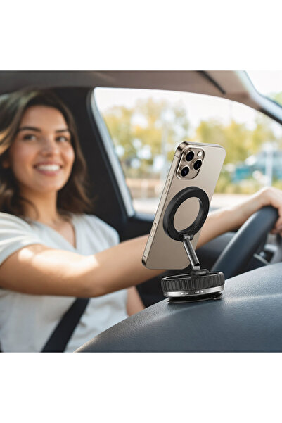 SHOPPINO Suport auto magnetic, 24 magneți, 360 ° Suport pentru bord sau parbr...