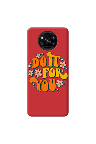 Other Xiaomi Poco X3 /X3 Pro Do it For You Red Colored Silicone TPU Θήκη