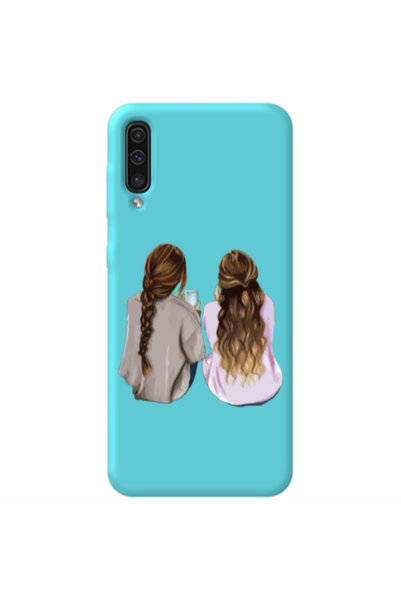 Other Samsung A70 Friends Turquoise Colored Silicone TPU Θήκη