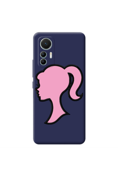 Other Xiaomi Mi 12 Lite Line girl Dark blue Colored Silicone TPU Θήκη