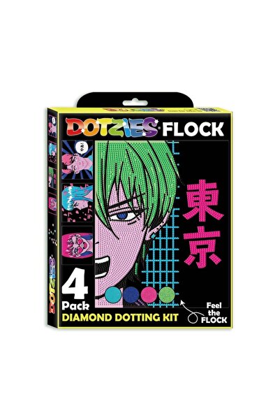 diamond dotz Set de artizanat Diamond Dotz, 4 modele, multicolor, 14441 diamante