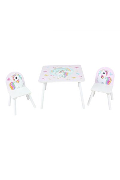 U-Grow Unicorns Kids Table and 2 Chairs Set