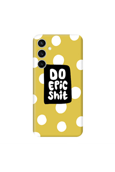 Other Samsung S24 Plus Do Epic Shit Yellow Colored Silicone TPU Θήκη