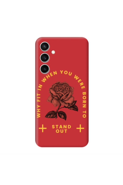 Other Samsung S24 Plus Stand out Red Colored Silicone TPU Θήκη