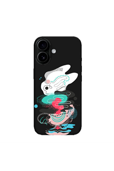 Other Apple Iphone 16 plus Abstract 50 Black Colored Silicone TPU Θήκη