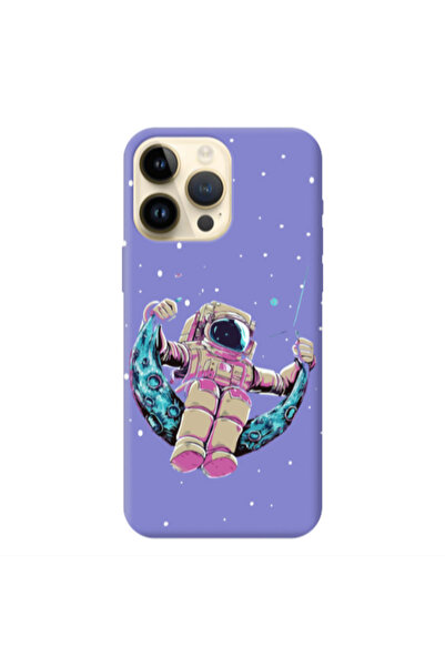 Other Apple iPhone 13 Pro Max Astronaut swinging on the moon Purple Colored S...