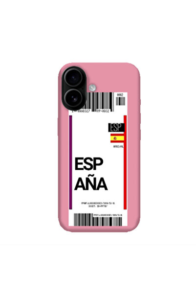 Other Apple Iphone 16 plus Espana Arrival Pink Colored Silicone TPU Θήκη