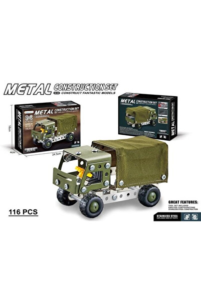 OEM Set constructie metalic Merkpol camion militar multicolor 116 piese