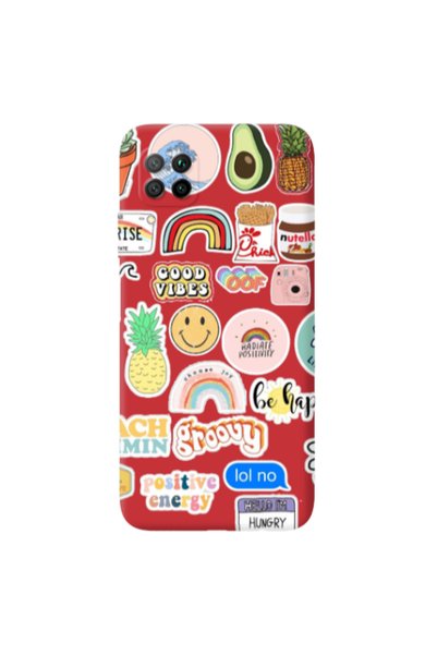 Other Huawei P40 Lite Good vibes Red Colored Silicone TPU Θήκη