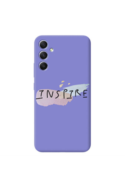 Other Samsung A34 Inspire Purple Colored Silicone TPU Θήκη