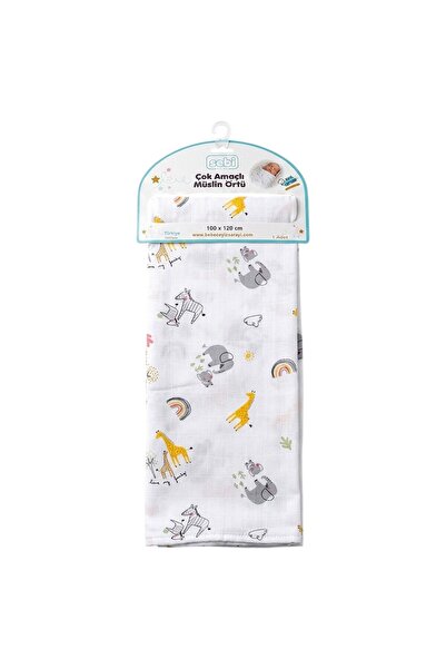 Sebi Bebe Çok Amaçlı Müslin Örtü 100x120 Cm