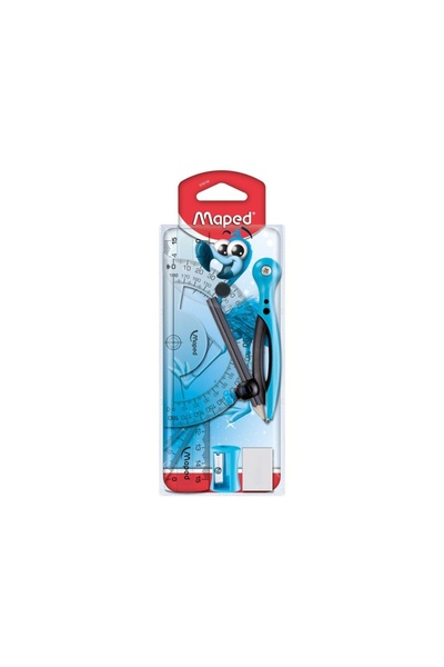 Maped Set de geometrie Pulse 8 piese albastru