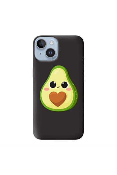 Other Apple iPhone 14 Baby avocado Black Colored Silicone TPU Θήκη