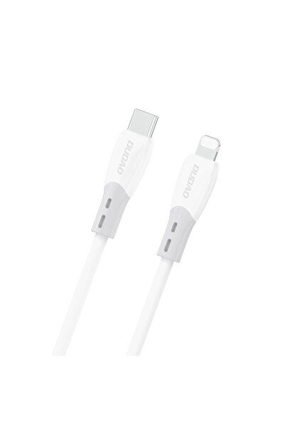 DUDAO Cablu L25SX USB-C la Lightning 30W 2m Alb