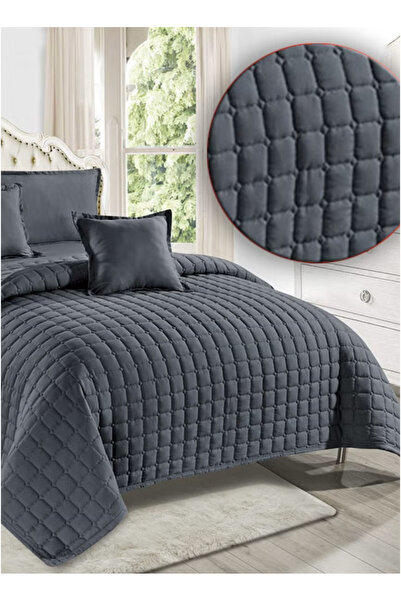 Moon Elegant Plaid Quilted Plain Bedspread - 4 Pieces - 170X220Cm Duvet - 120...