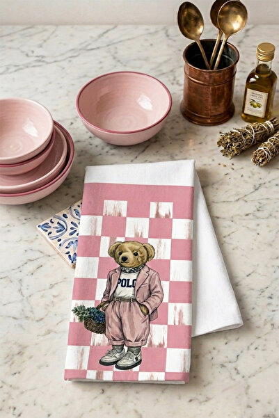 DEKOMOD Decorative Kitchen Cotton Oven Towel with Special Pattern 35X50 cm Wa...