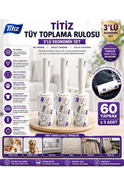 Titiz Plastik Tüy Toplayıcı Bant