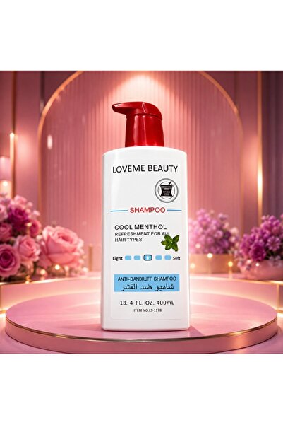 LOVEME BEAUTY شامبو ضد القشرة بالمنثول – 400 مل استمتع بشعر نظيف وفروة رأس من...