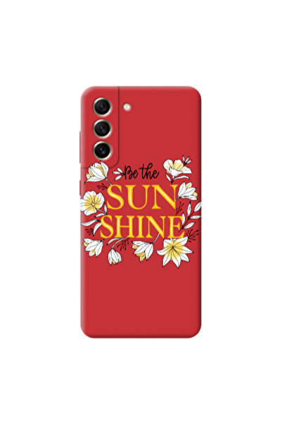 Other Samsung S22 Sun Shine Red Colored Silicone TPU Θήκη