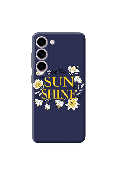 Other Samsung S23 Sun Shine Dark Grey Colored Silicone TPU Θήκη