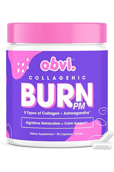 Obvi Collagenic Burn PM | Nighttime Collagen Peptides for Sleep & Recovery | ...