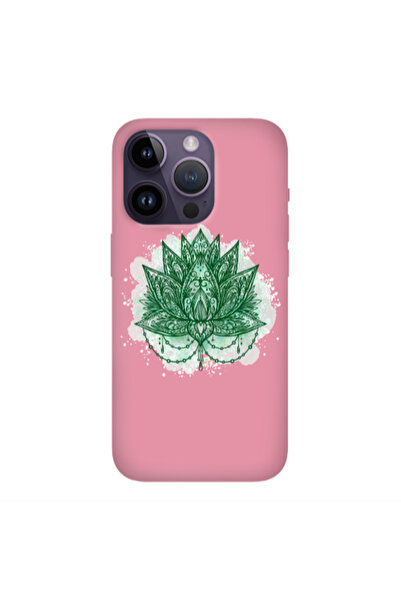Other Apple iPhone 14 Pro Max Witch leaf Pink Colored Silicone TPU Θήκη
