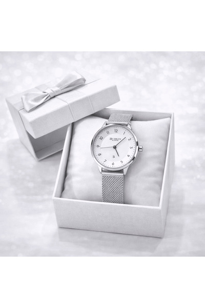 Curren Blanche Women’s Watch Silver Mesh Strap Quartz Elegant