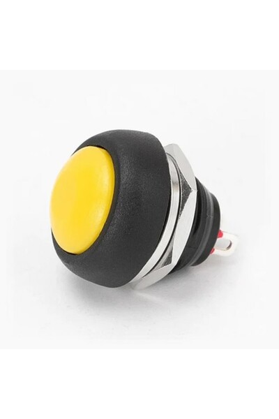 Roboyol Store 12mm PBS-33B Push Buton Sarı