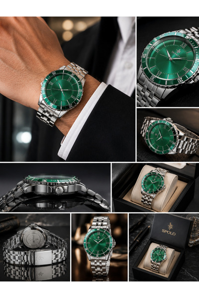 S.POLO Brand Sports Stylish Men's Wristwatch with Bracelet as a Gift