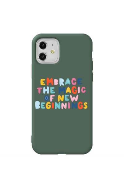 Other Apple iPhone 11 Embrace Dark Green Colored Silicone TPU Θήκη