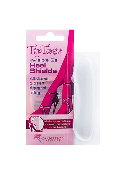 CARNATION | TipToes Invisible Heel Shields Επιθέματα με Gel για Φουσκάλες | 2τμχ